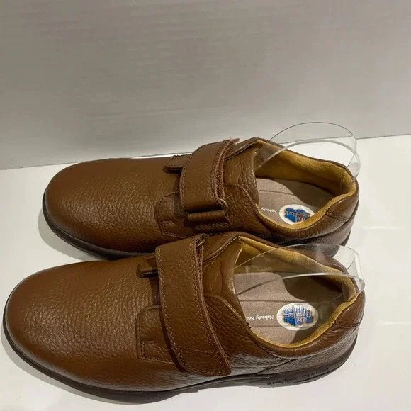 Dr. Comfort STK #6020 William Chestnut Easy Closure Shoes Men’s Size 9 1/2 W NIB